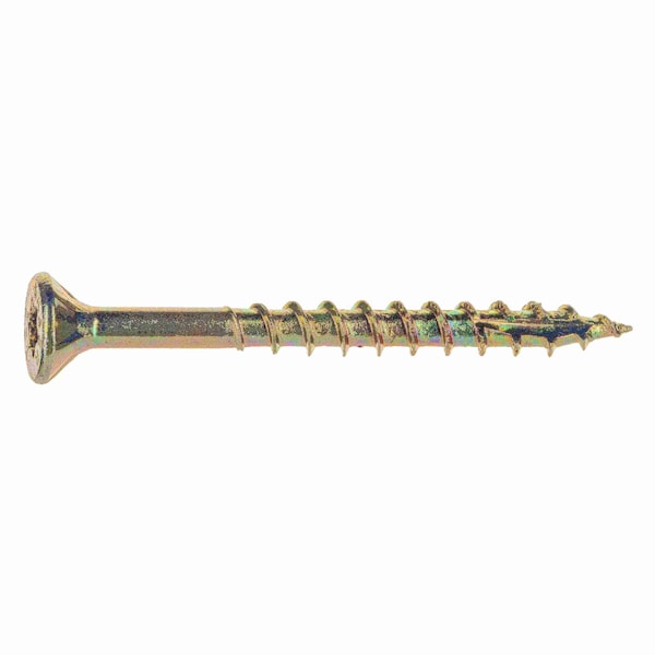Saberdrive Wood Screw, #8, 1-3/4 in, Zinc Yellow Steel Flat Head Torx Drive, 830 PK 09298 - main